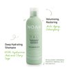 Noah Yal Hydrating Shampoo with Hyaluronic Acid & Clary Sage - Organic, Sulfate-Free, Vegan, Volumizing & Anti-Frizz, 8.5 fl.oz