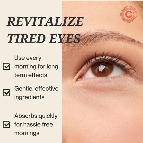 Clean Circle Lights On Brightening Dissolvable Eye Mask Infused with Red Algae, Vitamin C, Peptides, and Black Mulberry - Under Eye Patches for Wrinkles, Dark Circles, Puffiness, and Signs of Aging