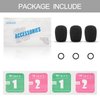 GVOEARS Microphone Cover for Bose Aviation 20, 3 Pack Replacement Mic Foam for Bose Aviation X A10 A20 A30 Headset, WindScreen Pop Filter Sponge (Black)