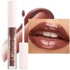 Brown Chocolate Lip GlossTinted Glitter Lipgloss Lip Oil Teens Moisturizing Lipstick Lip Balm High Shine And Vegan Plumping Lip Gloss For Women Girls Long-Lasting Dry Lip Care lip pumper gloss 06