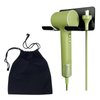 maobutte Universal Hair Dryer Holder and Bag, Blow Dryer Hanger Wall Mounted Adhesive, Hair Tool Organizer for Bathroom and Cabinet Door Home Decor