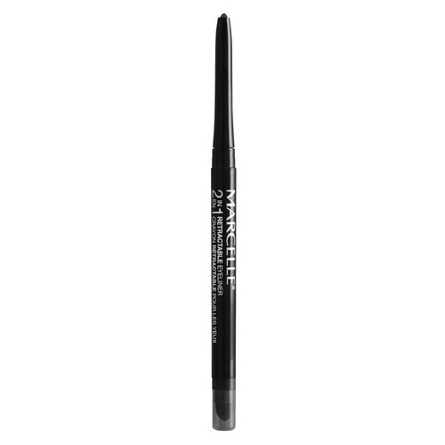 Marcelle 2-in-1 Retractable Eyeliner, Black, Waterproof, Easy-To-Smudge, Smokey Eye, Long-Lasting 12h, Fragrance-Free, Hypoallergenic, Cruelty-Free, 0.31 g
