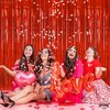 KatchOn, Iridescent Red Streamers Party Decorations - 3.2x8 Feet, Pack of 2 | Shiny Red Fringe Backdrop for Christmas Decorations | Red Christmas Backdrop | Red Backdrop for Red Party Decorations