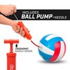GoSports Soft Touch Recreational Volleyball - Regulation Size for Indoor or Outdoor Play - Includes Ball Pump - Choose Between Single or 6 Pack