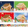 Make A Gingerbread House Stickers for Kids Christmas Craft Kit for Xmas Party Game Decorating Activity Holiday DIY Supplies 12 Sets