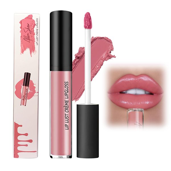 BSMAX 12 Colors Cream Texture Lipstick, 2024 New Waterproof Moisturising Lip Gloss, Non-Stick to Cup Non-Fading Long-Lasting Moisturizing Velvet Liquid Lipstick (#4, 0.2 oz (Pack of 1))