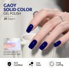 GAOY Deep Blue Gel Nail Polish, 16ml Soak Off Gel Polish, UV Light Cure for Nail Art DIY Manicure at Home, 1532 Midnight Blue