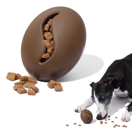 VETRESKA Dog Puzzle Toy, Interactive Dog Toy Ball for Treat Dispensing, Dog Enrichment Snoop Chew Toy, Durable Rubber Fetch Toy Dog Ball, Dog Treat Ball for Teething/Slow Feeder/IQ Training/Playing