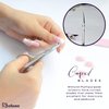 Stelone Multi-Purpose Cuticle Scissors Stainless Steel Curved Blade Little Manicure Scissors - Eyebrow Scissors for Women, Cosmetic & Brow Scissors for Facial Hair & Eyelash Trimming