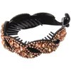 KALLORY Ponytail Hair Jewelry Banana Clips Hair for Thick Korean Hair Accessories Small Hair Clips Banana Hair Clips for Women Banana Combs for Hair Barrette Gothic Hair Clips Tail Clip