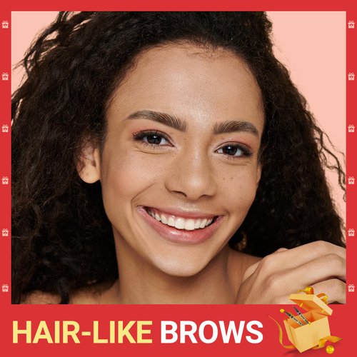 Microblading Eyebrow Pen - Eyebrow Pen 2-in-1 Dual-Ended Eyebrow Pencil with Micro-Fork Tip & Precise Brush-Tip Create Hair-Like Brows, Natural Brow Eyebrow Pen, Long Lasting, Black Brown