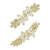 AMCAMI 2 PCS Rhinestone Hair Clips Hair Barrettes for Women Diamond Hair Claw Clips Bridal Hair Accessories Barrettes for Fine Hair Silver Hair Accessories Barrettes for Thick Hair Rhinestone