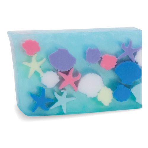 Primal Elements Glycerin Bar Soap | Helps All Skin Types, Sensitive, Oily & Dry Skin | NO PARABENS, VEGAN, GLUTEN FREE, 100% VEGETABLE BASE - (Seashells & Starfish)