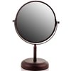 OVENTE 7'' Tabletop Makeup Mirror - 1X/ 5X Magnification, Rotating 360-Degree, Double-Sided, Free-Standing Vanity Décor, Perfect for Dresser, Bedroom, Office & Bathroom, Antique Bronze MNLDT70ABZ1X5X
