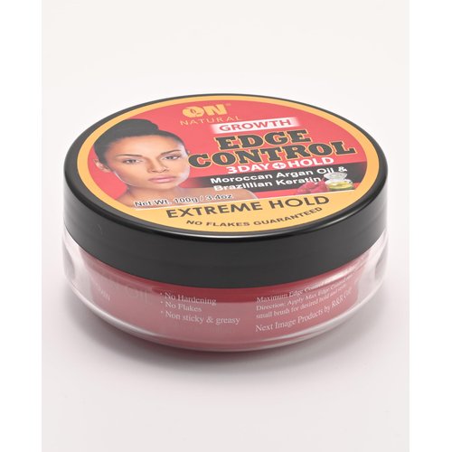 NEXT IMAGE Edge Control Gel, Extreme Hold, 3.4oz, Moroccan Argan Oil & Brazilian Keratin