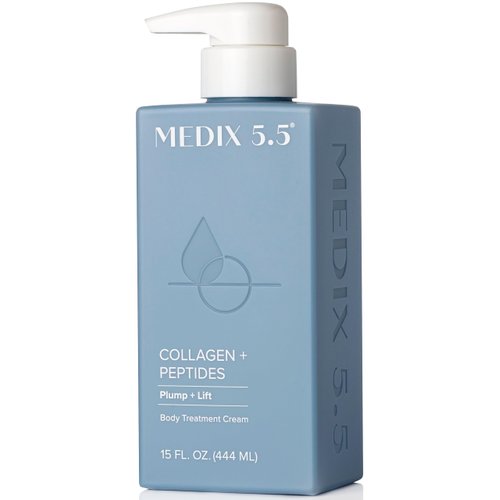 MEDIX 5.5 Collagen Cream Skin Care Face Lotion & Body Lotion For Dry Skin | Anti Aging Collagen Peptides Firming Cream Body Moisturizers Lifts, Firms, & Tightens For Younger Looking Skin, 15 Fl Oz