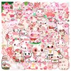 50 PCS Cute Cow Pig Stickers, Kawaill Rainbow Cattle Waterproof Vinyl Stickers for Water Bottles, Laptop, Scrapbook, Cow and Pig Aesthetic Stickers Bulk, Party Supplies