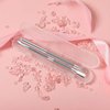 2PCS Cuticle Pusher and Cutter with Storage Case,Professional Cuticle Pusher Nail Polish Remover Stainless Steel Manicure Tool Set,Durable Pedicure Manicure Tools for Fingernails Toenails (Silver)