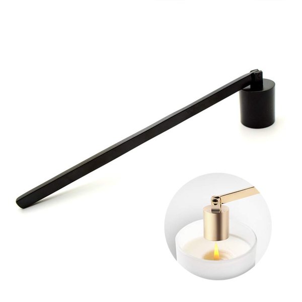 Candle Snuffer, Candlesnuffers Wick Snuffer Candle Extinguisher Accessory for Putting Out Extinguish Candle Wicks Flame Safely, Black