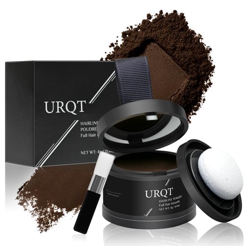 Magic Hairline Powder, Instantly Conceals Hair Loss, Natural Hairline Coverage, Hair Fibers for Thinning Hair, Root Touch Up Hair Powder for Women & Men, Root Cover Up Hair Powder (Medium Brown)