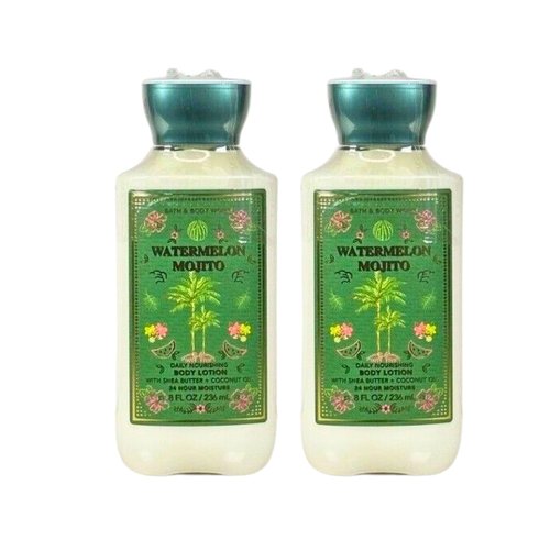 Bath & Body Works Body Lotion Pack of 2, 8oz Each (Watermelon Mojito)