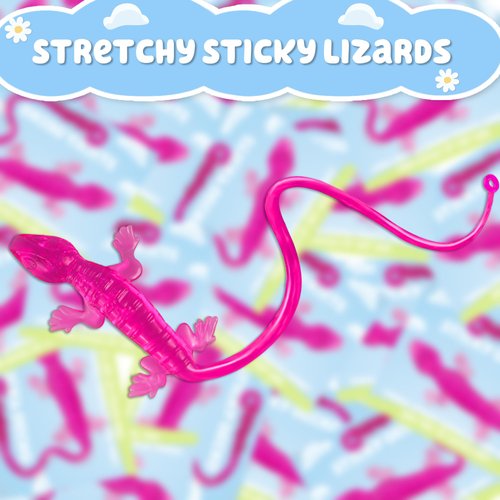 Cbloxtor 36 Pcs Party Favors, Sticky Gecko, Keep Uping Balloon Party Favors for Blue Paw Dog Birthday Party Favors Decorations for Girls, Family Party Games