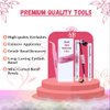 AR Beauty DIY Eyelashes Extension Kit 144-Pcs Lash Clusters D Curl with Mixed Individual Lashes, Lash Bond and Seal Glue, Tweezer, Lash Remover & easy to Apply at Home (30D+40D-0.07D-10-16MIX KIT).