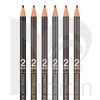 6pcs 2mm Ultra-Thin Eyebrow Pencil with Brush Waterproof Long-Lasting Slim Eyebrow Pencil Peel off Microblading Mapping Pencils (Mix 6 Colors)