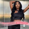Transparent 13x6 Hd Lace Front Wigs Human Hair, Pre Plucked Bleached Knots Brazilian Virgin Glueless Human Hair Wigs Natural Black Body Wave 180 Density Human Hair Lace Front Wigs for Black Women