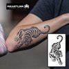 INKARTLINK Temporary Tattoos, Semi Permanent Tattoos, Adult Art Designs, Waterproof Temporary Tattoos, Party Favors, Tattoo Stickers Realistic, No Adhesive, Lasts 1-2 Weeks (Walking tiger)