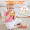 Baby Teething Toys BPA-Free Bunny Teether for 6-12 Months Baby Rattle Roly Poly Toys for Infant 12-18 Months Rabbit Tumbler Toy Gifts for Toddler 1 2 One Two Year Old Girls Boys