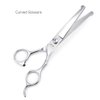 Dog Grooming Scissors Kit with Round Tip, Set of 5 Cat Dog Scissors, Stainless Steel Pet Grooming Shears, Straight, Curved, Thinning Shears, Comb for Full Body, Face, Nose, Ear & Paw
