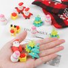 CCINEE 30 Pcs Christmas 3D Erasers for Kids,Xmas Assembled Santa Claus Erasers for Xmas Party Favors Decoration Classroom Rewards Goodie Bag Stuffers Birthday Gifts
