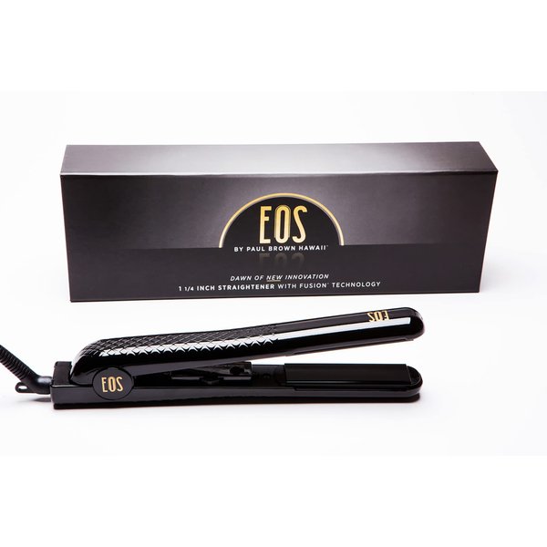 Paul Brown Hawaii Flat Iron | Silky, Smooth Professional-Quality Styles (1.25-inch, EOS Black)