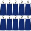 10 Blue RIPSTOP NYLON Lip Balm Holsters LIPSTICK HOLDER WITH Metal Clip