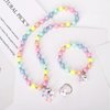 Msnailfly Unicorn Stretch Necklace Little Girl Toddler Necklace Bracelet Set, Little Princess Jewelry Accessories Favors Bags for Girls (2)