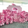 PartyWoo Boho Pink and Rose Gold Balloons, 140 pcs Boho Pink and Metallic Rose Gold Balloons Different Sizes Pack of 18 Inch 12 Inch 10 Inch 5 Inch for Balloon Garland or Arch as Party Decorations