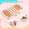 Ehome Xylophone, Baby Musical Instruments Montessori Wooden Toys for Toddlers 1-3, Aesthetic Musical Toys with Modern Boho Xylophone for Kids Baby Preschool Educational Birthday Gifts
