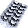 HBZGTLAD 5pairs/6 Pairs Fluffy False Eyelashes Natural Faux Mink Strip 3D Lashes Pack (SR-2),1 Count (Pack of 1)