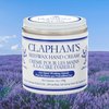 Clapham’s Beeswax Natural Hand Cream for Hardworking Hands, Made with Organic Lavender & Rosemary Essential Oil to Soothe Dry Skin (7 oz/200g)