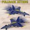 ArtCreativity Diecast F-18 Blue Angel Jets with Pullback Mechanism, Set of 2, Diecast Metal Jet Plane Fighter Toys for Boys, Air Force Military Cake Decorations, Aviation Party Favors