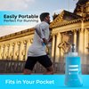 FITLY Soft Flask - 5 oz (150 ml)- Shrink As You Drink Pocket Soft Water Bottle for Hydration Pack/Running Vest- Folding Water Bottle for Running, Hiking, Cycling - Ski Water Bottles (FLASK150)