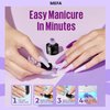 MEFA Purple Gel Nail Polish, 6 Colors Purple Gel Polish Set Pink Shimmer Purple Nail Polish Gel Soak Off Grape Lilac Violet Gel Nail Art Manicure DIY Salon Gifts for Women Girls