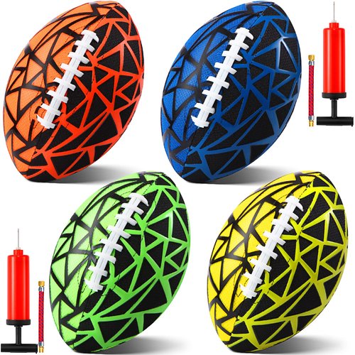 Shappy 4 Pcs Waterproof Football 9 Inch Beach Football Outdoor Games Beach Ball Water Lake Park Toy for Adults Swimming Pool Accessories and Pool Party Games(Classical Style)