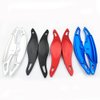 HIBEYO Paddle Shifter Extensions for Hyundai I30 Wagon N Line Veloster KONA N Elantra Avante GT N-line CN7 2019-2023 Metal Steering Wheel Paddle Shifter Trim Cover Decoration Accessories-Blue