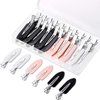 Gingbiss 20 Pcs No Bend Hair Clips, No Crease Hair Clips Curl Pin Clips with Storage Box for Hairstyle Bangs Waves Makeup Application