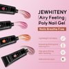 JEWHITENY Poly Extension Gel Nail Kit 14 PCS Poly Gel With Mini Nail Lamp Poly Nail Gel Kit with Slip Solution Basic Poly Gel Nail Art Tools Nail Art Design Beginner Kit