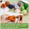 15 Colors Fiber Wool Yarn, Fiber Wool Yarn Roving, Spinning Wool Roving for Needle Felting, DIY Hand Spinning, Needle Felting Wool Craft, 3g/Color