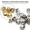 Betoplin 30 Pieces Pin Backs Locking, Metal Pin Backings Pin Keepers Clasp for Brooches, Silver