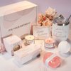 Birthday Gifts for Women - Surprise Her with Unique Spa Gift Baskets Set for Mom Sister Ladies Female Friends and Best Friend - Happy Bday Boxes Ideas for Woman
